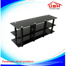 3 Layer Glass TV Stand with Cable Management